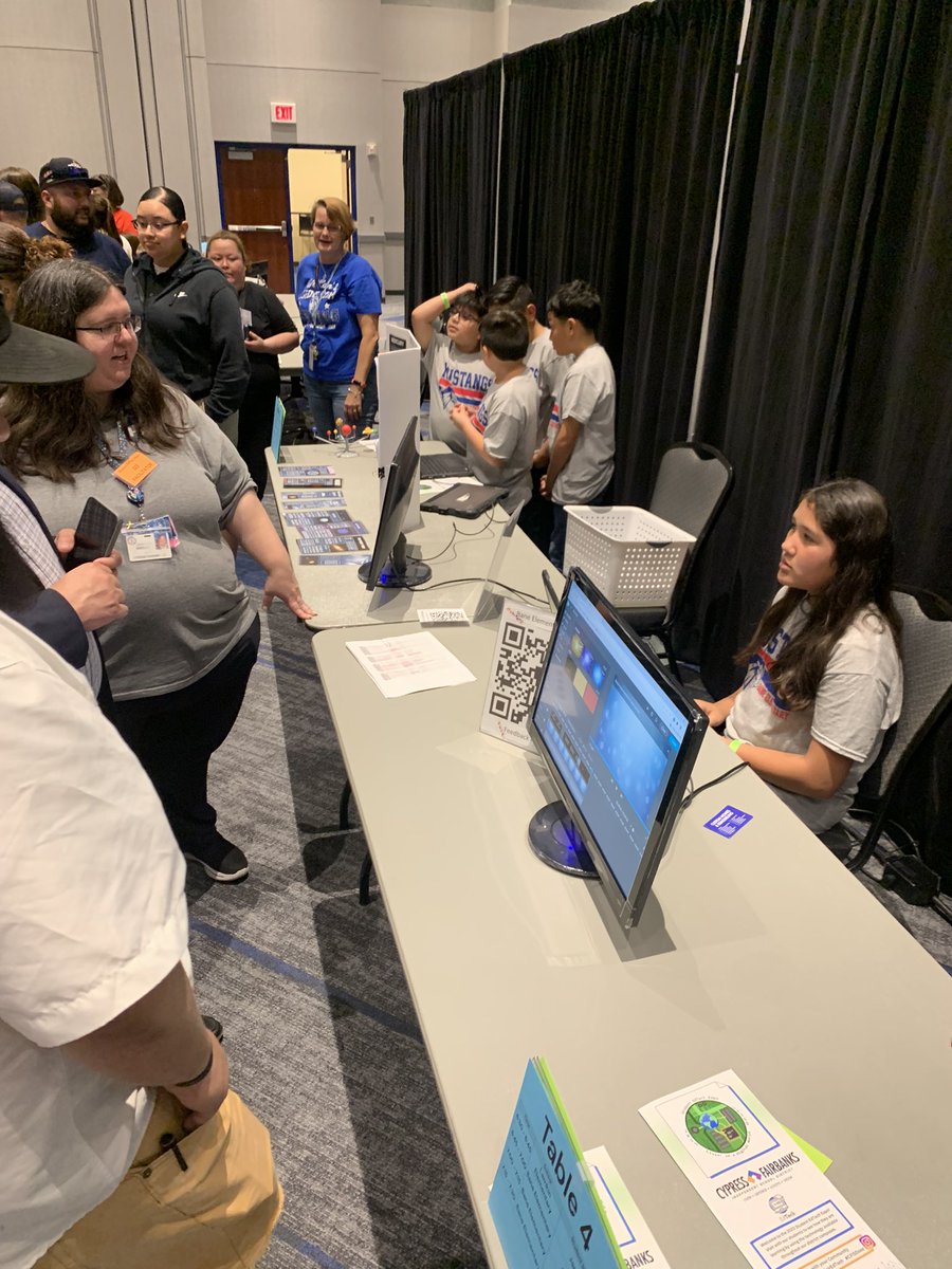 MrsBoltsClass's tweet photo. What a great showcase of @BaneElementary mustangs at #cfisdEdTech it was great seeing all the students shine and present their technological talents @MsValentin_ @RavenHayes83 @cdiazcfisd @SLMangum @MsMuraira5 @jthompsonCFISD @sdwbalderas @CounselorsBane @Jamiebenriquez https://t.co/SdVHirZ1N2