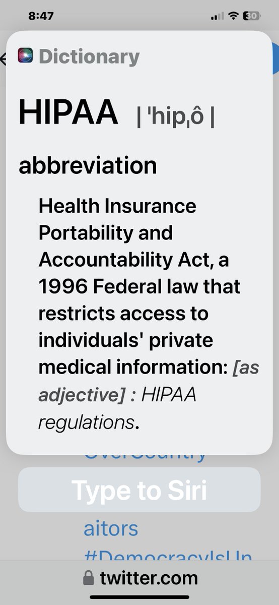 THIS 👇👇👇

What happened to that #HIPPA we ALL had to sign??

#privacymatters
#healthcare
#HealthEquality

#GOPCorruptionOverCountry #GQPClownShow #GOPSeditiousTraitors
#DemocracyIsUnderAttack

#DemsProtectFreedom #BlueCrew #drCole
#BlueWave2024