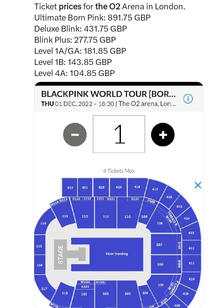 prrievcut's tweet photo. saying this when little mix always sold their tickets for low price. in their confetti tour the average ticket price for The o2 was $70.81 and this was bp tickets prices💀💀💀💀 https://t.co/tuF1nH7Q2C