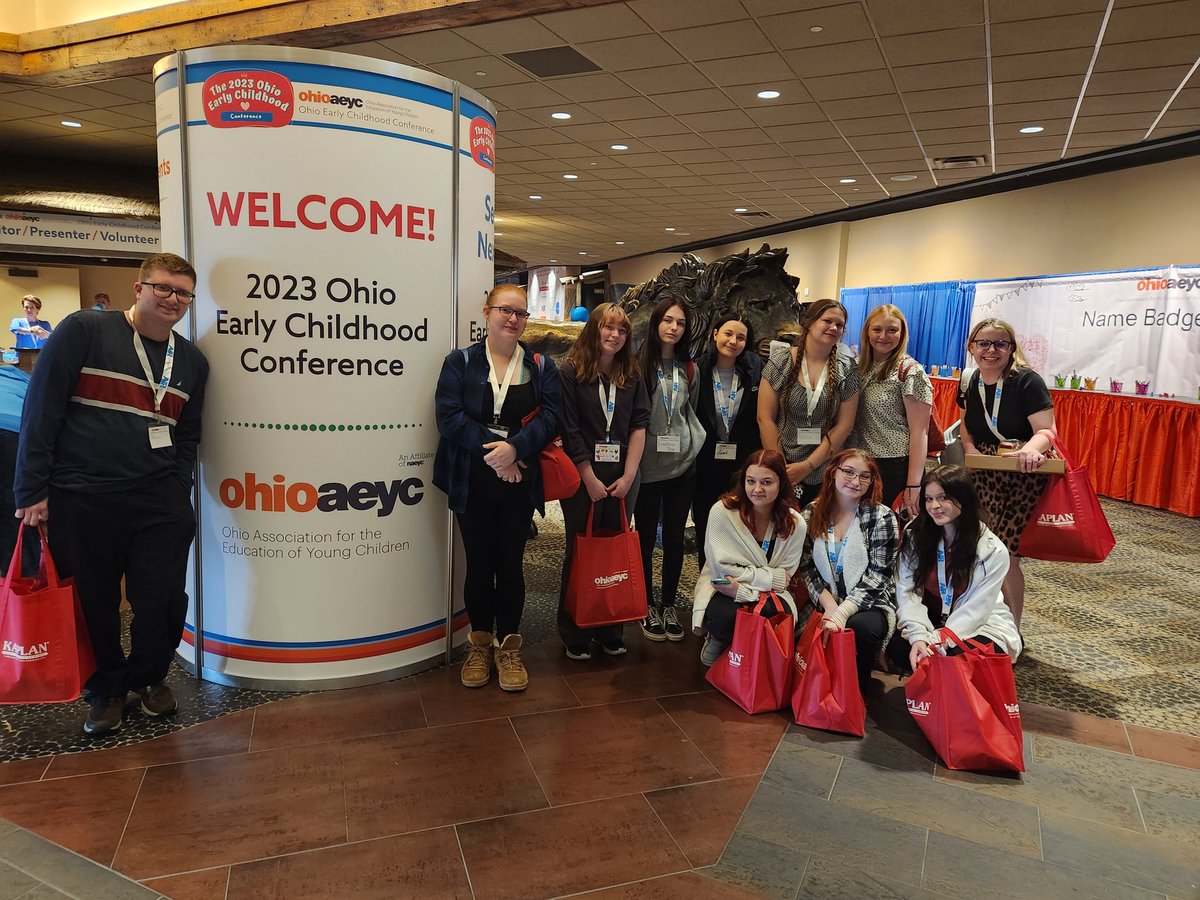 MrsDuffala's tweet photo. Nothing is better than taking your student teachers to their first ever OAEYC state conference. ❤️  Seeing them take part in meaningful PD and grow makes my teacher heart happy. #OAEYC2023 #teacherofteachers https://t.co/iiYsFqYB43