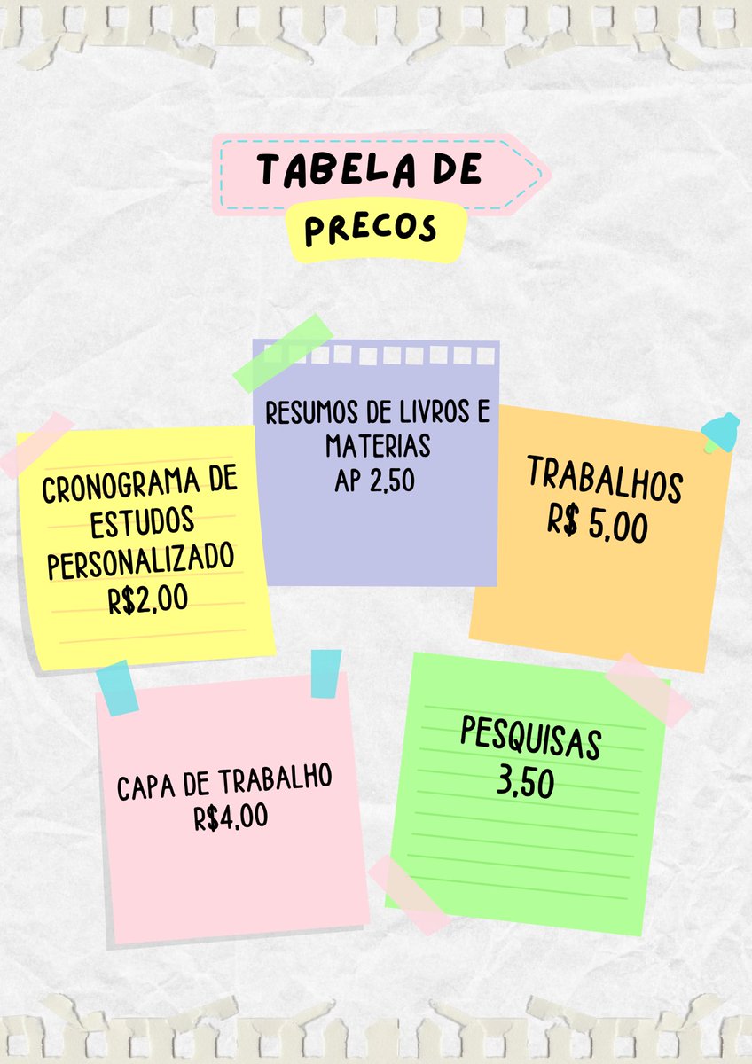 studys_ana6's tweet image. Oii,meu nome é Ana,tenho 15 anos estou no primeiro ano do ensino médio,criei essa conta com o propósito de vender materiais de estudos,vou deixar a tabela de preços aqui em baixo 🤗