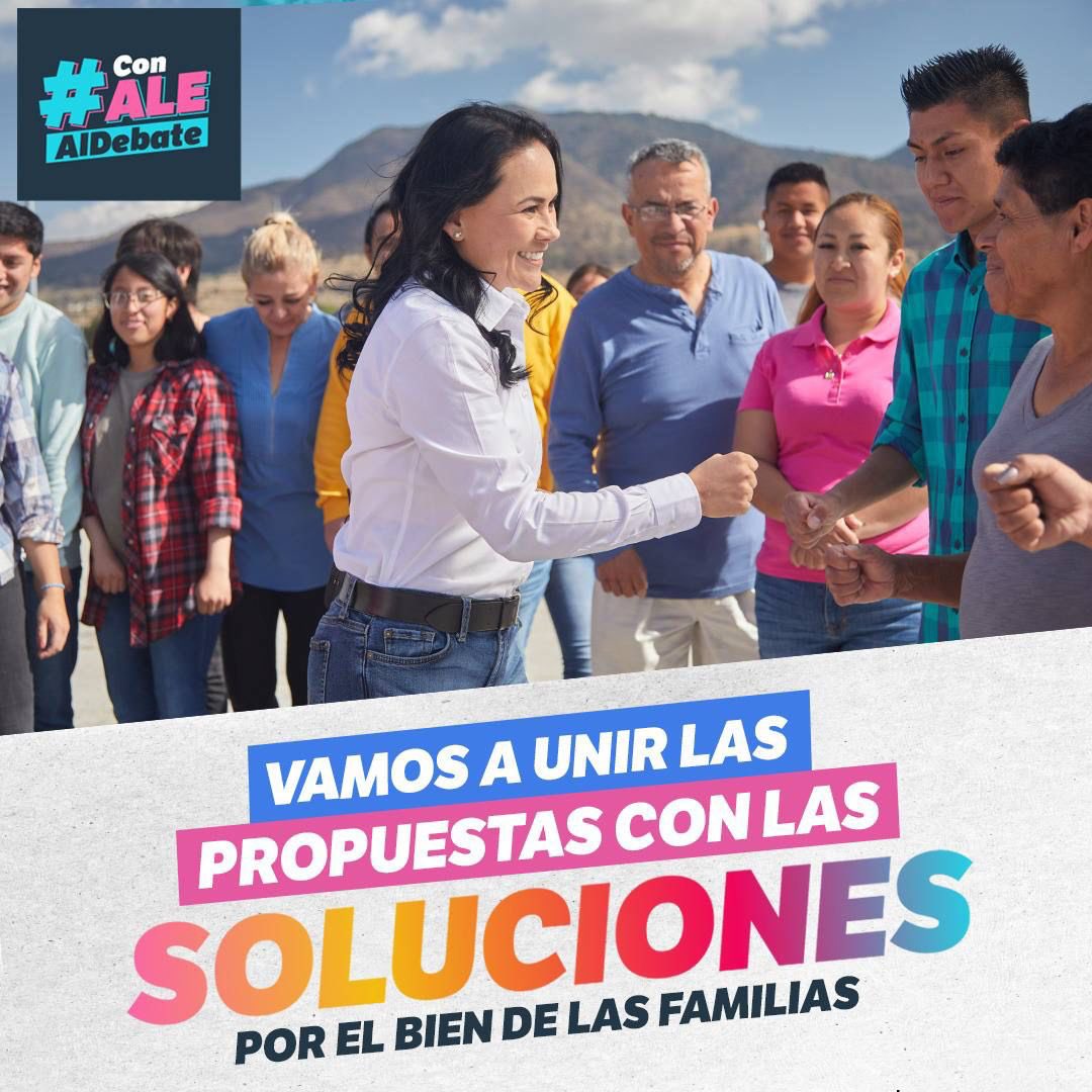 Olgaleylani's tweet photo. #AleLaMásCapaz para poner fin a la violencia de género en el Edomex.
Con #AleAlDebate 🙌🏻 https://t.co/iHuuhOQQE4