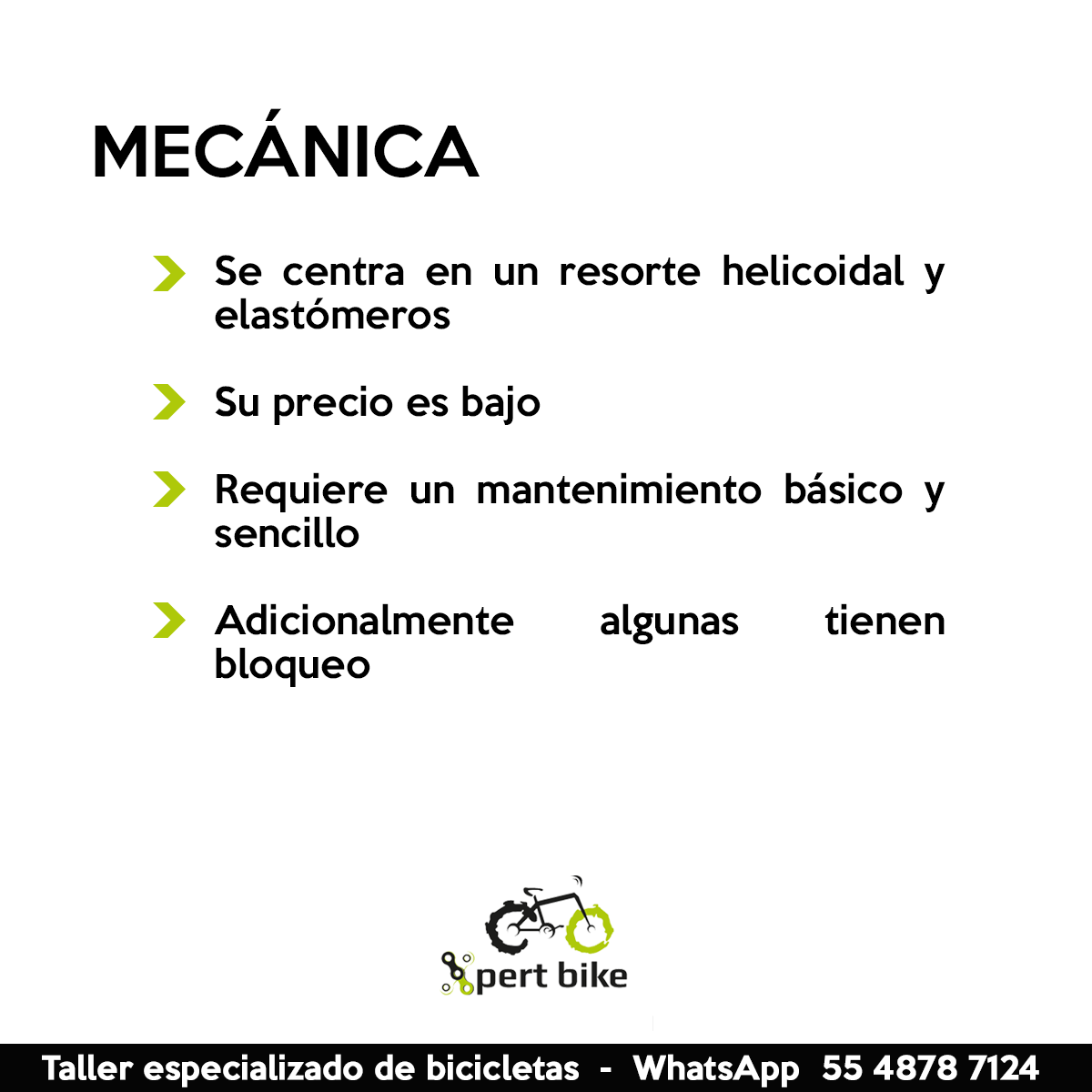 xpertbike's tweet photo. Si estás iniciando en el ciclismo de montaña, una bicicleta con suspensión mecánica puede ser suficiente. ¡Tú decides! #BeXpert
Taller especializado de #bicicletas Xpert Bike, para agendar citas o cualquier duda envíanos un mensaje al WhatsApp 55 4878 7124 https://t.co/SbNaZFjyru
