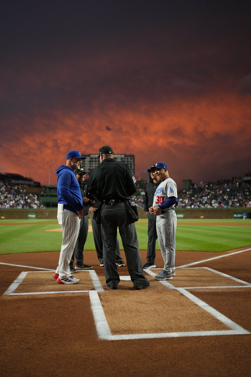 Cubs's tweet photo. Play ball! https://t.co/kraiKxbwWg
