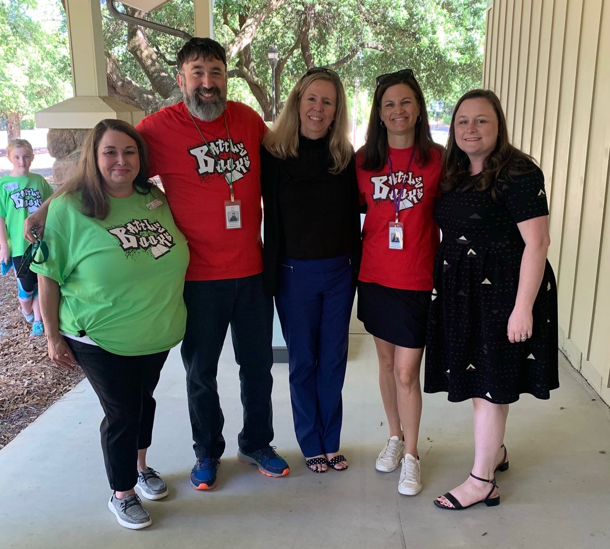 LisaFallaw's tweet photo. Truly blessed to call these amazing educators not only colleagues but also friends! Two different schools with one mission…growing the next generation of readers and leaders! #BattleOfTheBooks #OneTeamMagic https://t.co/aj15rIIkJ8