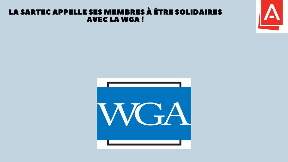 La SARTEC a adopté une résolution visant à soutenir la WGA dans ses négociations. 
Lire l'intégralité du communiqué 👇
sartec.qc.ca/nouvelles/647/
#wga #auteurs #scénaristes #Sartec