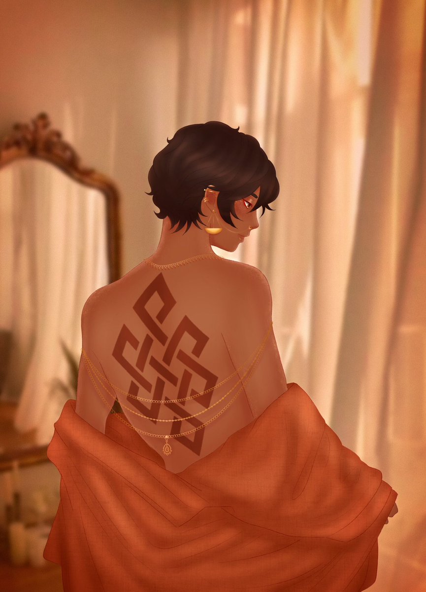 ghost_asthma's tweet photo. Karma, entity of justice and balance. Son of rebirth. Embodiment of Acceptance.
He used to reward and punish humanity for their actions but now only sees the worst in everything. His attempted destruction of the human race is why he is now imprisoned.
#PrinciplesOfSin #Oc https://t.co/dttjIuLnHU