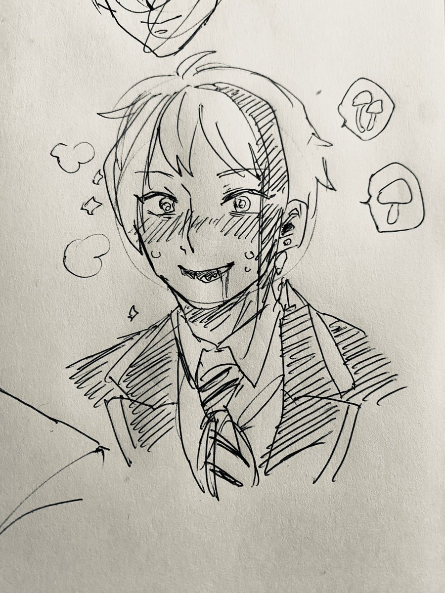 朝の一発描き
ヤバきのこ食べた 