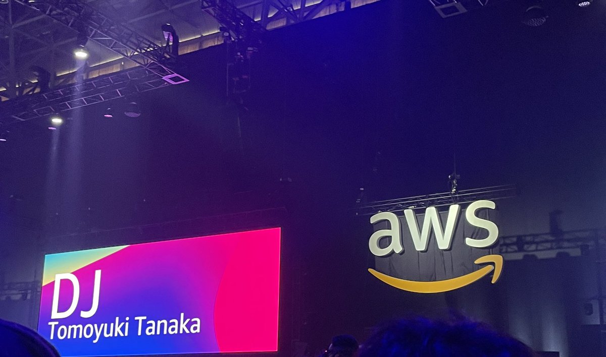 yuchiki1000yen's tweet image. #awssummit2023 #AWSSummitTokyo  #AWSSummit 

来週Japan JAMっていう音楽イベント行くんだけど、今週のAWS Summit Tokyo も音楽イベントだった説でてきたな
(めちゃかっこいい)