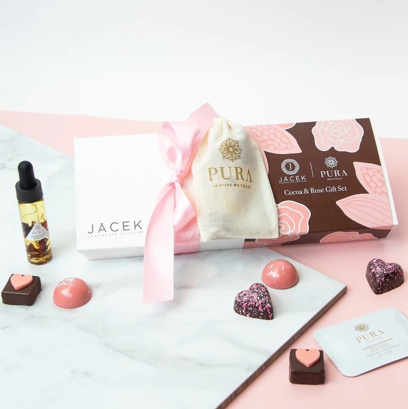 Just in time for Mother's Day gifting (or honestly to treat yourself!), we have collaborated with our friends at Jacek Chocolate to bring you a decadent Cocoa &amp; Rose Gift Set. 
  
*Available online and in-store while stock lasts - limited quantity available.