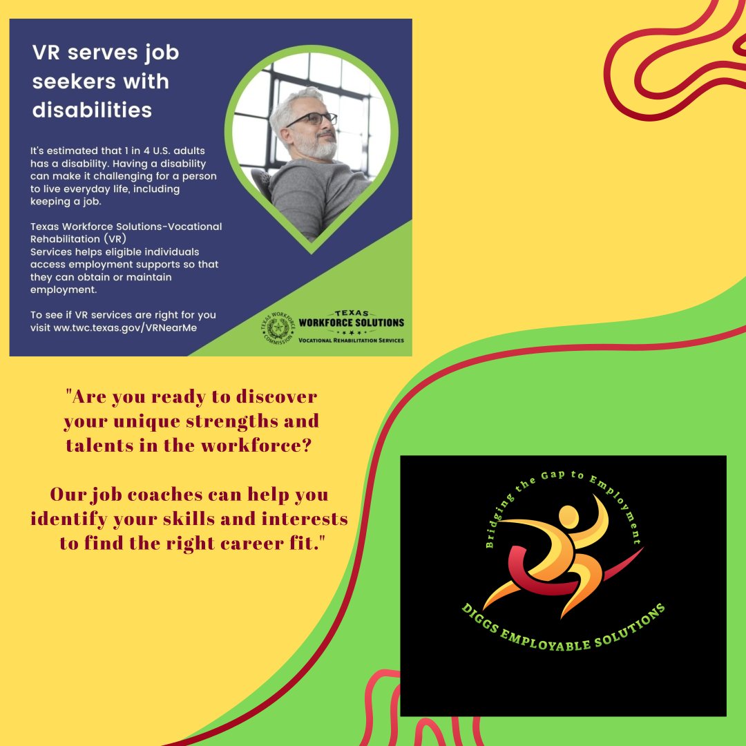 McDanielDiggs's tweet photo. #disabiltyinclusion 
#jobskillstraining #inclusiveworkforce #intergratedwork
#supportedemployment #VocationalRehabilitation
#specialeducation
#individualizedemploymentplan #jobsforstudents #jobexploration #disabilityawareness #highschoolstudents
#Diggsemployablesolutions https://t.co/0Jw7MHfxQZ