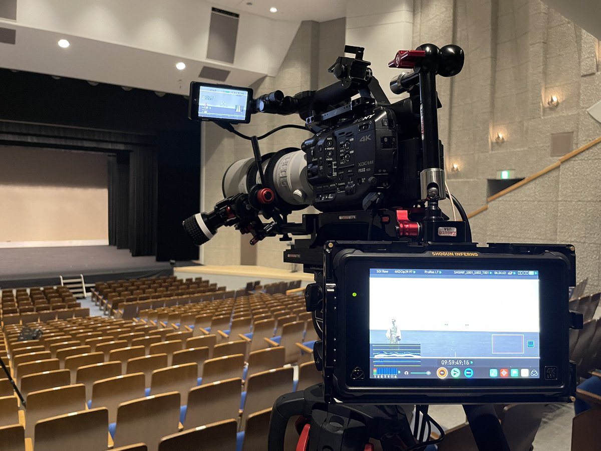 sonanyl's tweet photo. 舞台撮影でござる。 #fs5 #SONY #zacuto #atomos #sachtler https://t.co/yUtK7k8A8S