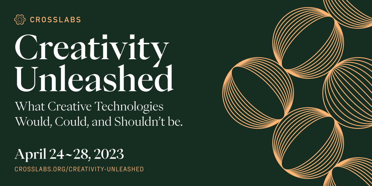 crosslabstokyo's tweet photo. Where and how do creative technologies fit into human society? Join us next week for our 3rd annual workshop series, Creativity Unleashed, to explore these questions and more! Details and registration information 👉 https://t.co/7OTUryPCzd #ai #CreativityUnleashed https://t.co/LPpPQqWKPv