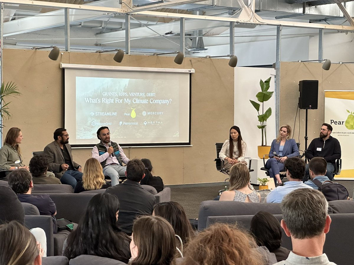 Full house for our panel about optimizing your climate capital stack 🙌🌎🌲

@streamclimate @pearvc @WeaveGrid @perennialearth @herthametals @mercury @SFClimateWeek