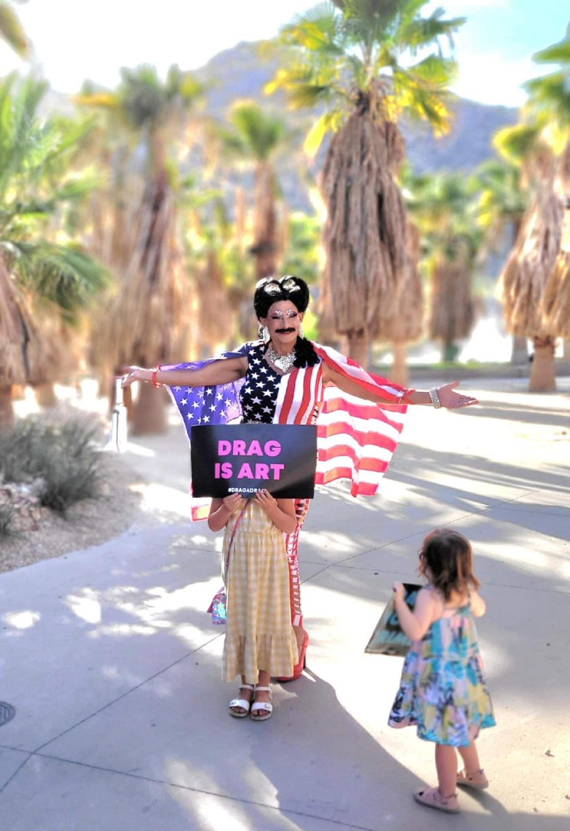 goRubenRuben's tweet photo. @rex197878 Oralé #DragNotBullets #Drag4Drag #DragMarch #PalmSprings https://t.co/bXGNKf3DCS