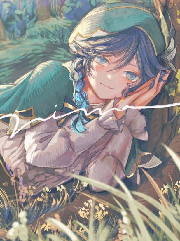 ウェンティ(原神) 「並べると良い 」|nima𓅪5/3超神の叡智のイラスト