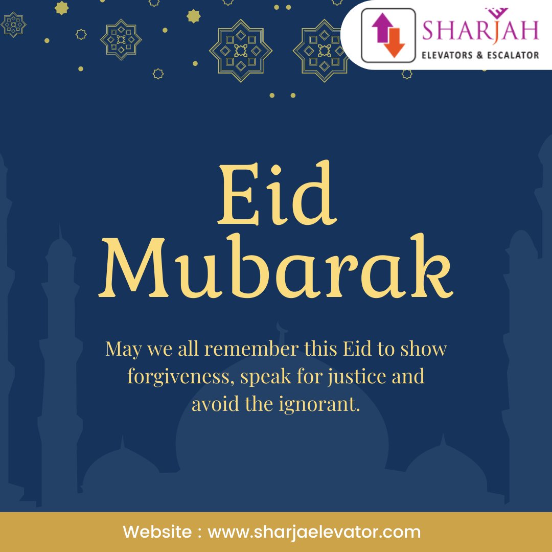 May Allah is always there to protect you from the obstacles and negativity and bless you with success and happiness in life. Eid Mubarak to you
#EidMubarak #BlessedEid #EidAlFitr #EidCelebration #EidVibes #MuslimFestivals #EidShopping #EidOutfit #EidFamilyTime #sharjaelevators