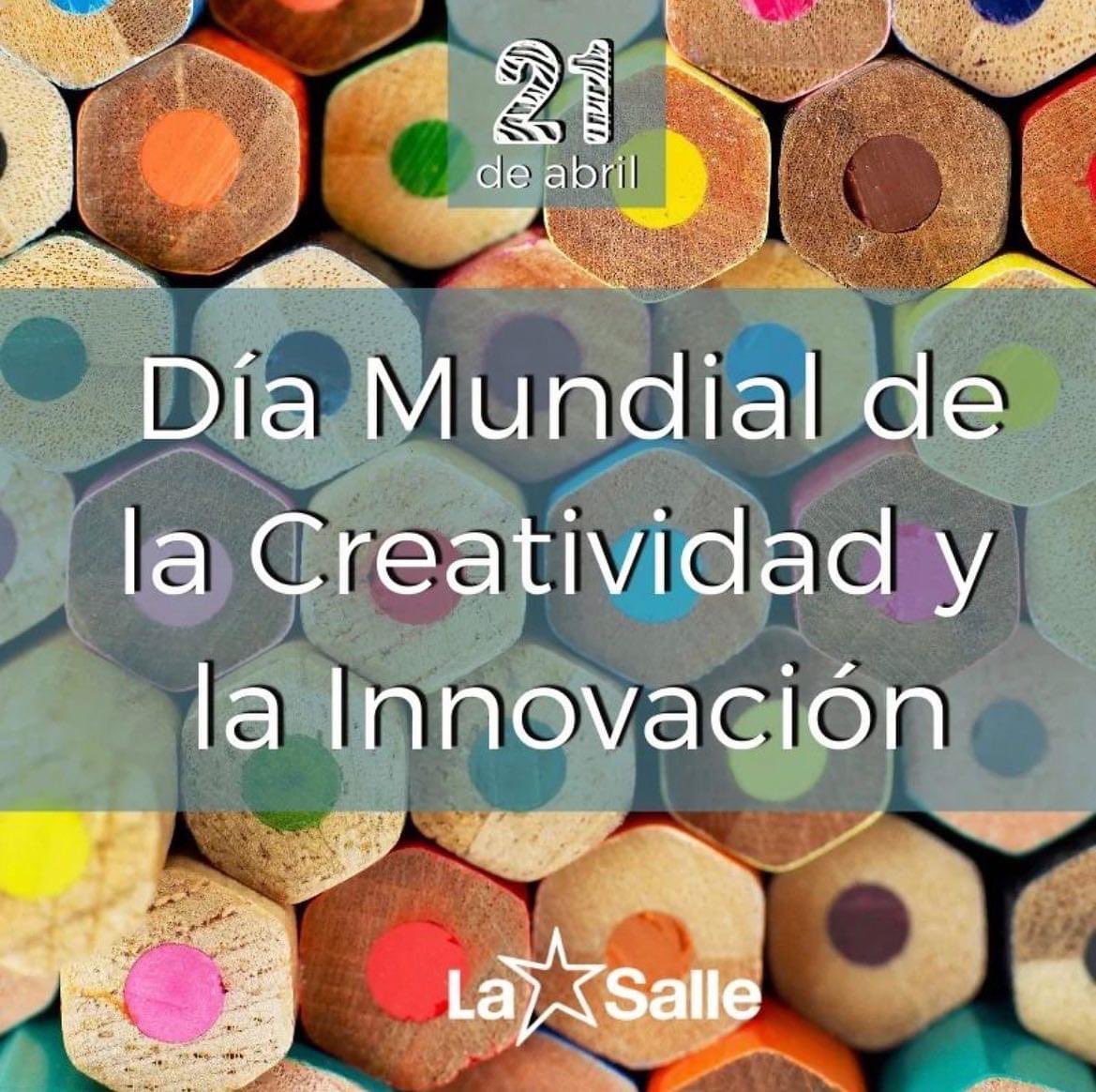LaSalleInca's tweet photo. #LaSalle #TrabajandoPorUnMundoMejor #DíaMundialDeLaCreatividadYLaInnovación #JuntosMejor #SomosLaSalle #MiraMásAllá https://t.co/oBMAGprf2H