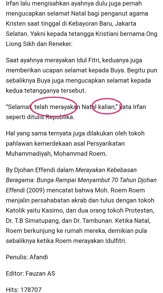 Luthfan225's tweet photo. @r10_dm @edi_muchlis @na_dirs Baca lagi om, itu bukan "slamat hari natal" tapi slamat "telah merayakan".
Jadi ucapan slamatnya untuk "kalian".
Kenapa sih kalimat sejelas itu masih gak faham. https://t.co/tlUUEe0jHJ