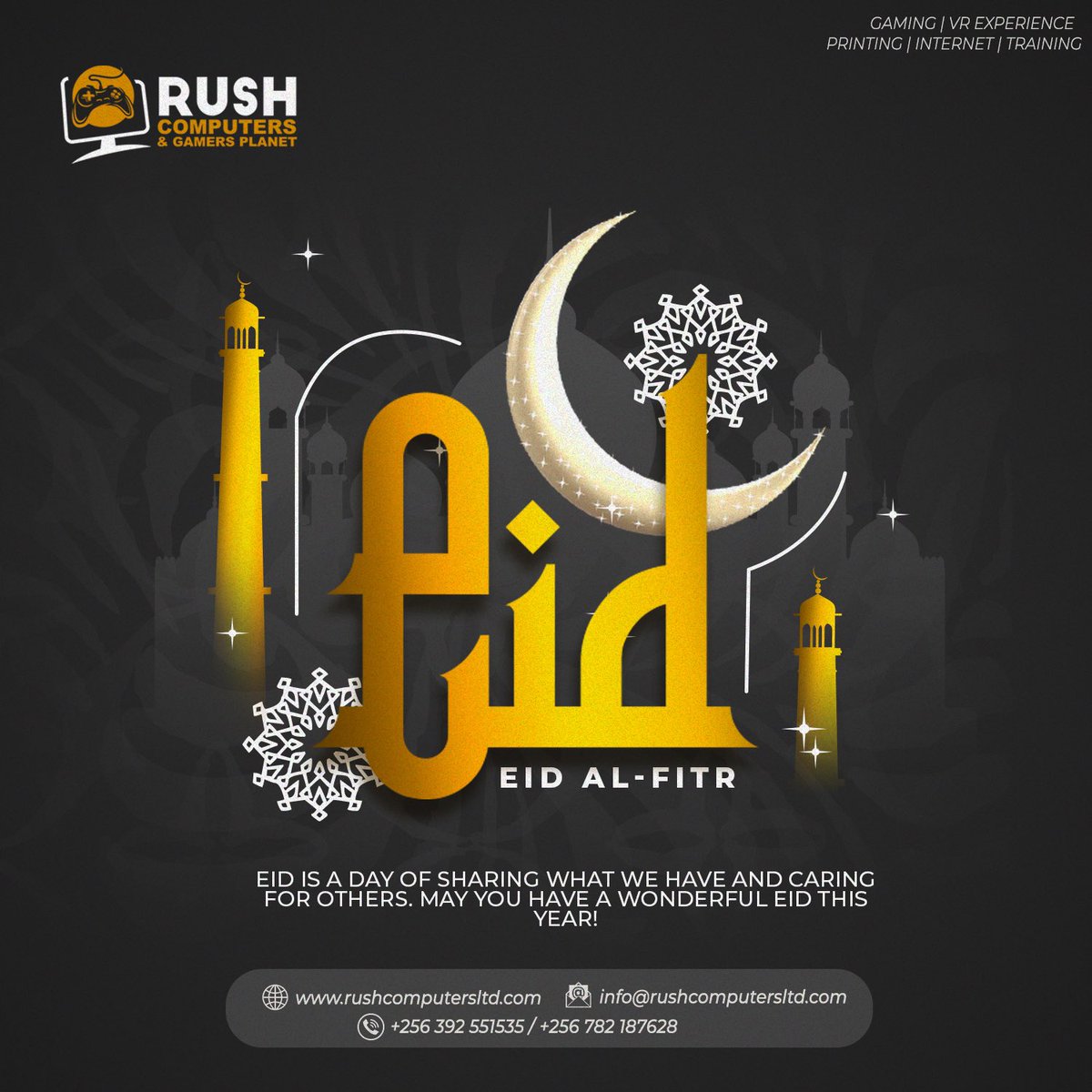 rushgamersplane's tweet photo. Happy Eid from @rushgamersplane come play all kinds of games and have fun with us in mbarara at portville building room A11 😊we have fifa,car racing,virtual reality (VR)internet cafe☑️name it all☺️ https://t.co/TyQCeQIxRq