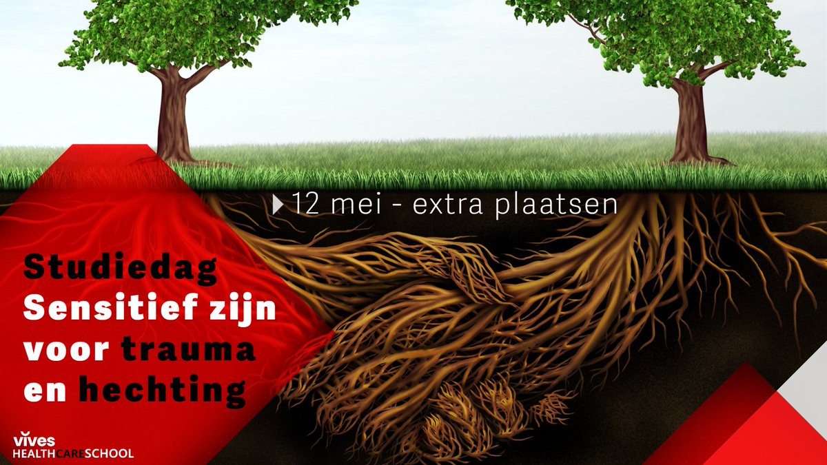 We verhogen de capaciteit voor de studiedag Sensitief zijn voor trauma en hechting.
Je kan weer inschrijven want er zijn extra plaatsen. 
viveshealthcareschool.be/nl/opleiding/1…
De gelegendheid ook om kennis te maken met onze postgraduaten GGZ ,  Forensische verpleegkunde en daderbegeleiding.