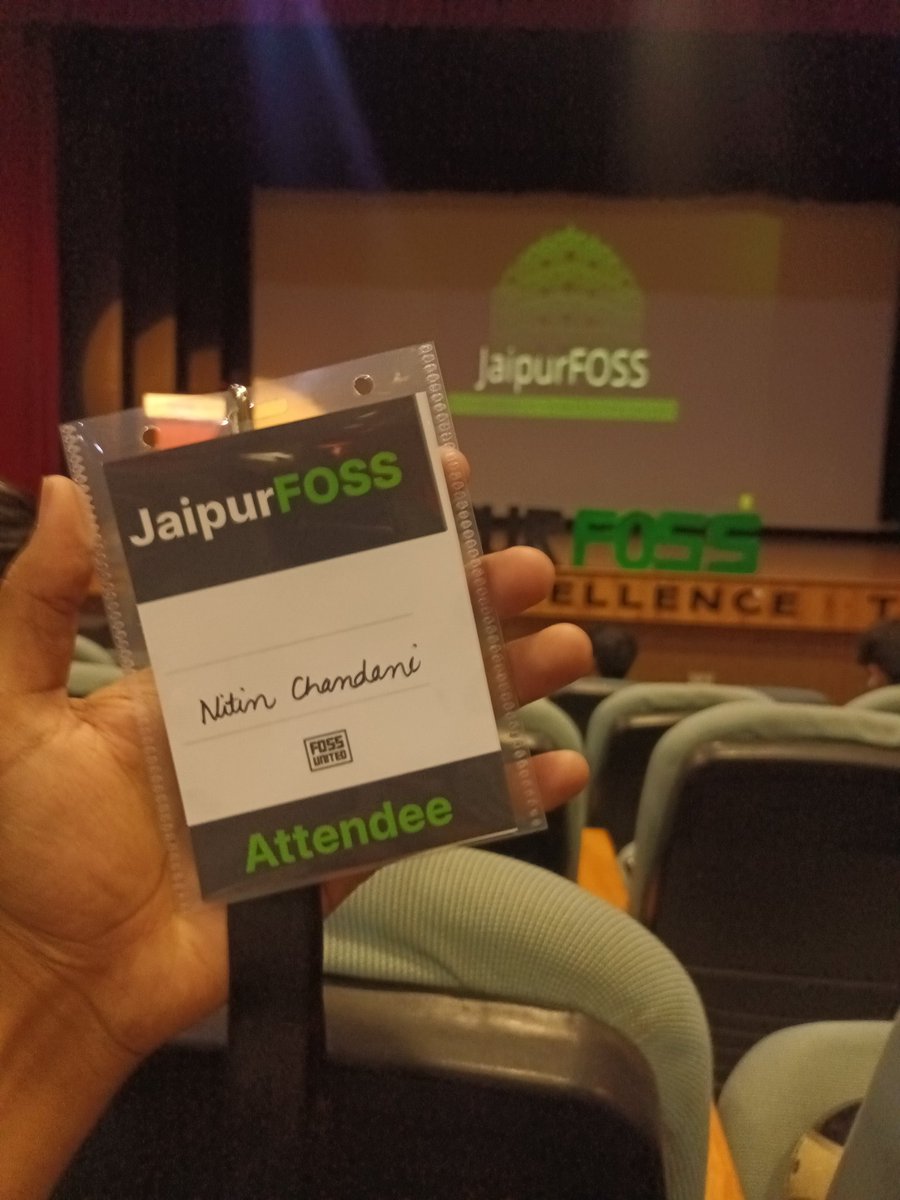 NitinChand18162's tweet photo. Yo, just touched down at #JaipurFOSS, ready to soak up the sickest vibes and connect with the coolest cats in the open-source game. Let's get groovin' on the latest tech innovations and elevate our FOSS game, baby! 🚀🔥 #opensource #community #tech
@jaipurfoss #jaipurfoss https://t.co/YPnTWzTvjI