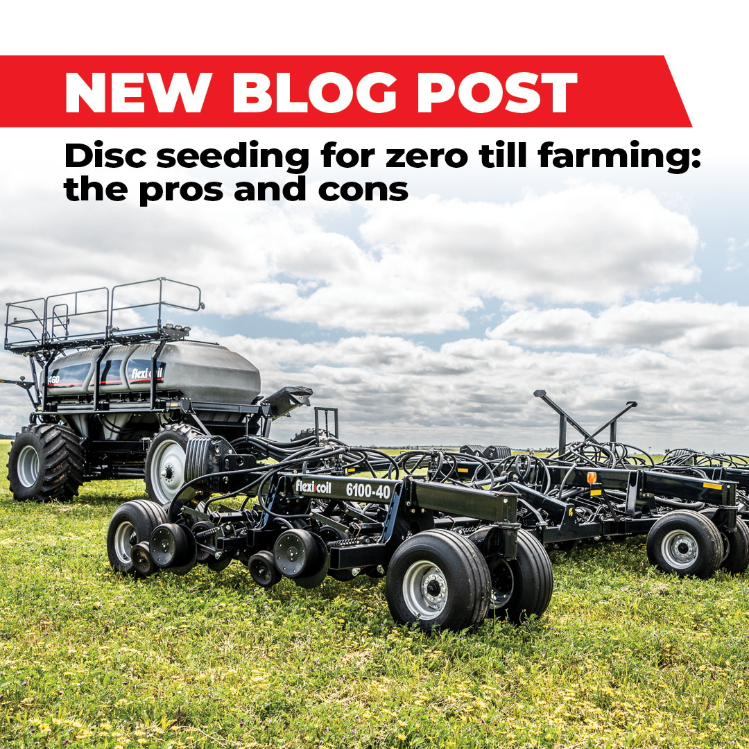 FlexiCoil's tweet photo. Want to learn about the pros and cons of disc seeding for zero till farming? Our latest blog post has got you covered! Check it out now: https://t.co/QrTwcbsWjn https://t.co/M9FLevS9mK