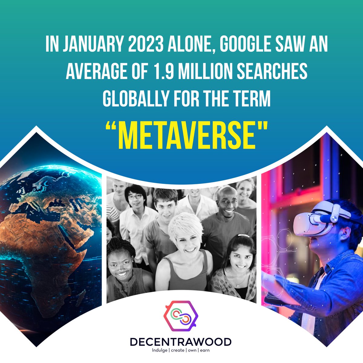 decentrawood's tweet photo. Metaverse is on everyone's mind! π€π Are you ready to dive in?
#decentrawood #Metaverse #VirtualWorld #FutureTech #GoogleStats #ReadyToExplore https://t.co/NAPkiv4CGF