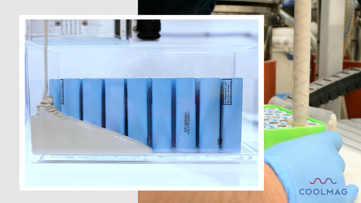 Battery manufacturers are producing large volumes of smaller &amp; lighter  lithium batteries. These higher energy density need better thermal control.

For this reason <a href="/CoolMagSL/">CoolMag</a> has developed a #thermallyconductive material to increase #thermalconductivity.
coolmag.net