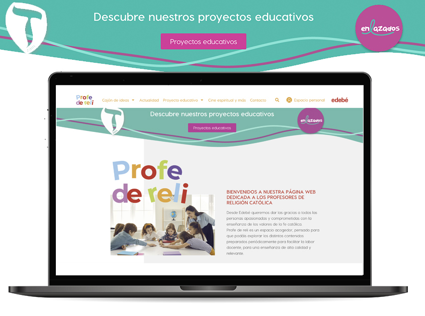 GRUPOEDEBE's tweet photo. 🖥️✝️ En nuestra nueva web #ProfeDeReli encontrarás un cajón de ideas con contenidos que te ayudarán en tu día a día para potenciar una enseñanza de alta calidad y relevante. #ReligiónCatólica
👉 https://t.co/bIAfOwKkOe https://t.co/K6jtE4TObo