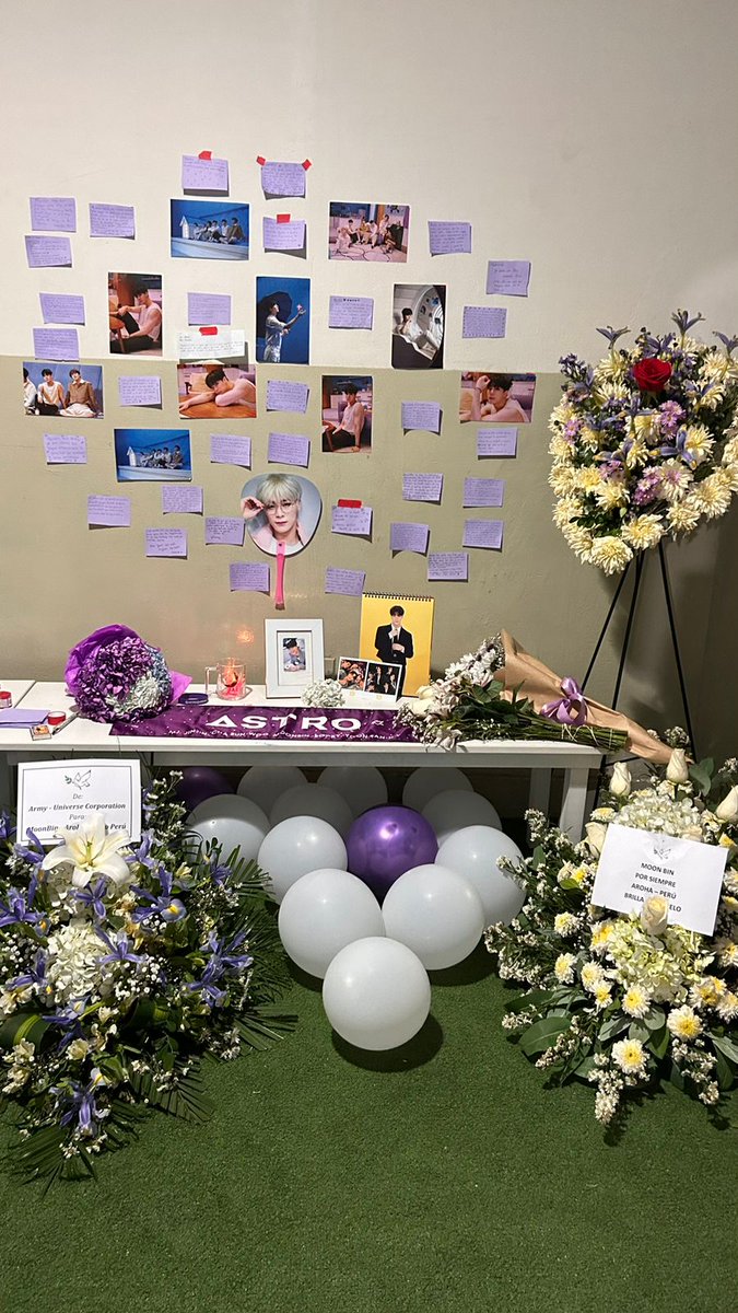 ASTRO_Peru's tweet photo. Memorial for Moonbin in Lima Perú https://t.co/MoOPnvglSD
