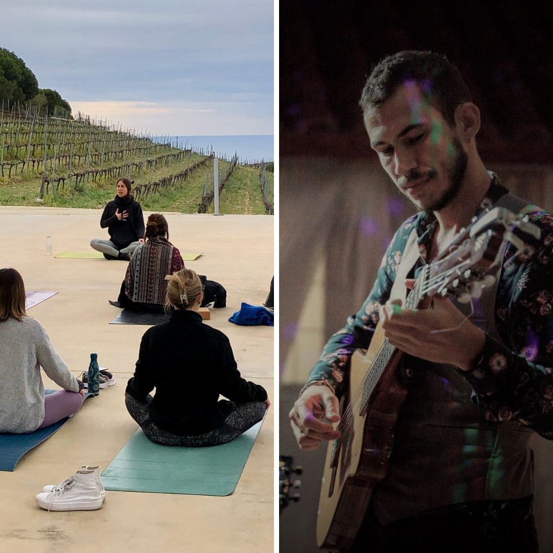 Alta Alella • Celler de les Aus (@altaalella) on Twitter photo IOGA ENTRE VINYES I APERITIU AMB MÚSICA EN DIRECTE 🧘♀️🍷
Connecta amb el teu cos i ment amb una sessió de ioga en un espai privilegiat amb Déborah Brime. Després, aperitiu amb vins Alta Alella i música de Juan Francisco Bo. 
🎟️Més info i reserves: shorturl.at/byOV4 IOGA ENTRE VINYES I APERITIU AMB MÚSICA EN DIRECTE 🧘♀️🍷
Connecta amb el teu cos i ment amb una sessió de ioga en un espai privilegiat amb Déborah Brime. Després, aperitiu amb vins Alta Alella i música de Juan Francisco Bo. 
🎟️Més info i reserves: shorturl.at/byOV4