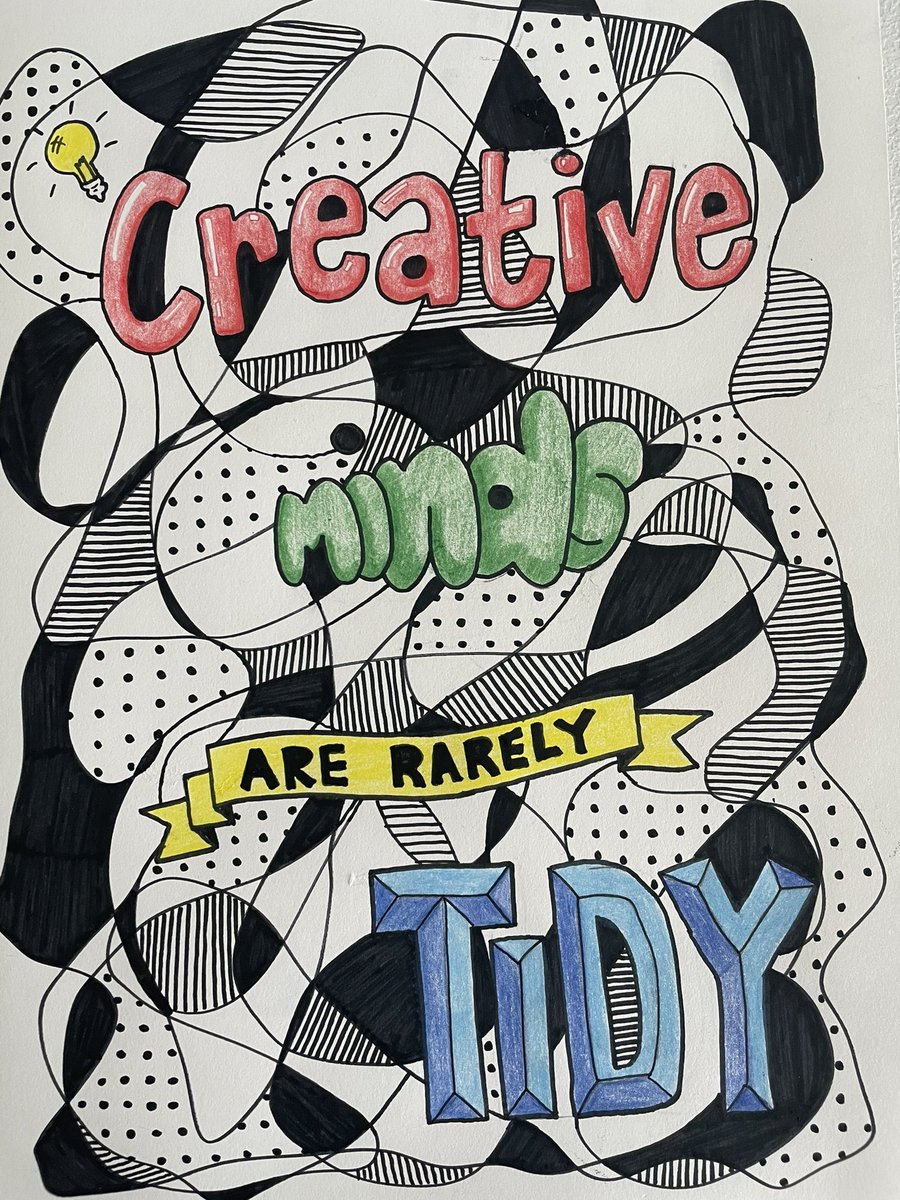 ZoeyDevaney's tweet photo. Prompt number 4 for #Doodleish by the fabulous @JenniSpangler1 and @chrismouldink I love seeing everyone’s take on these prompts it is so inspiring. Already I. The middle of the brain dump. https://t.co/5UoMNfXvXi
