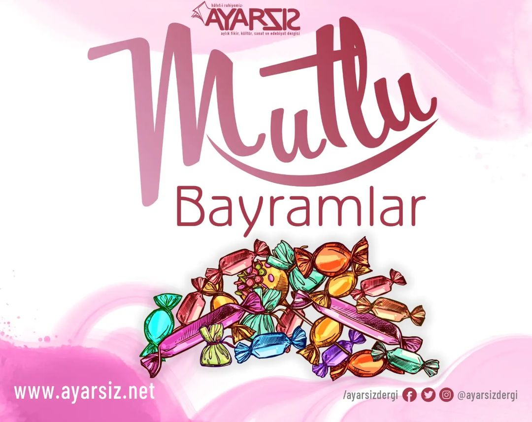 Tün Kitap ve Ayarsız Dergi ailesi olarak Ramazan Bayramınızı en içten dileklerimizle kutluyoruz. 😊🍬