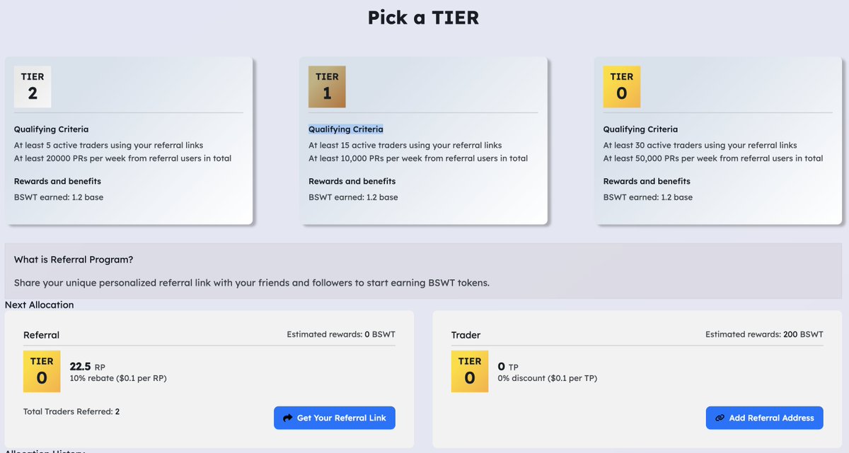 bayswap's tweet image. BSWT Referral Program

To follow up with Sui Mainnet, not only Android/iOS apps are preparing but also BaySwap Referral Program.

Share your unique personalized referral link with your friends and followers to start earning BSWT tokens.

It&apos;s coming soon! Join us to keep updated:…