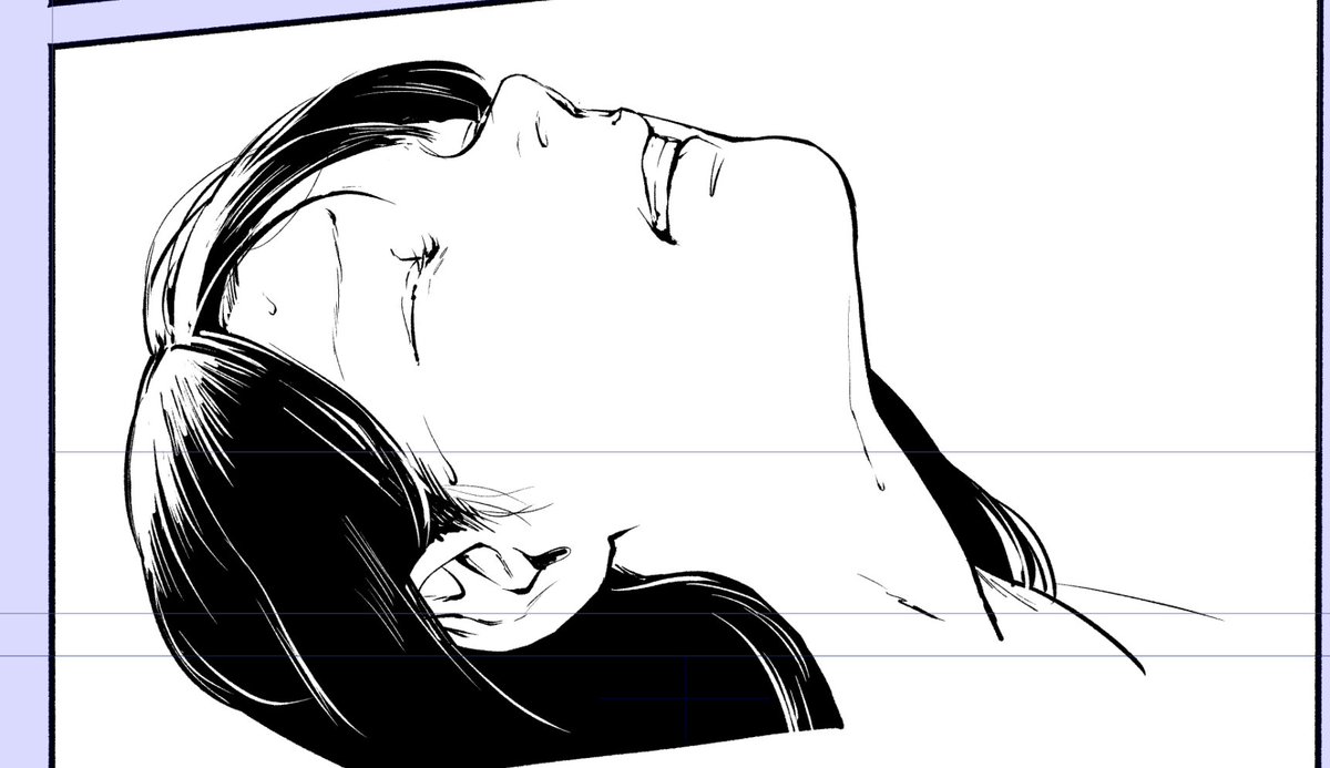 こういう表情を前も描いた気がする(デジャヴ) 