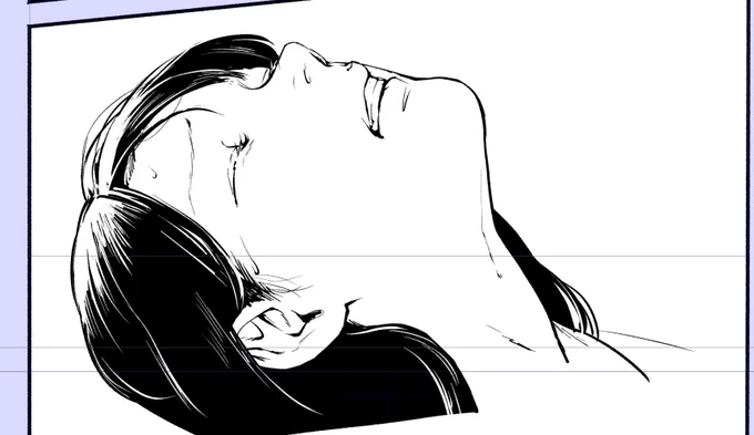 こういう表情を前も描いた気がする(デジャヴ) 