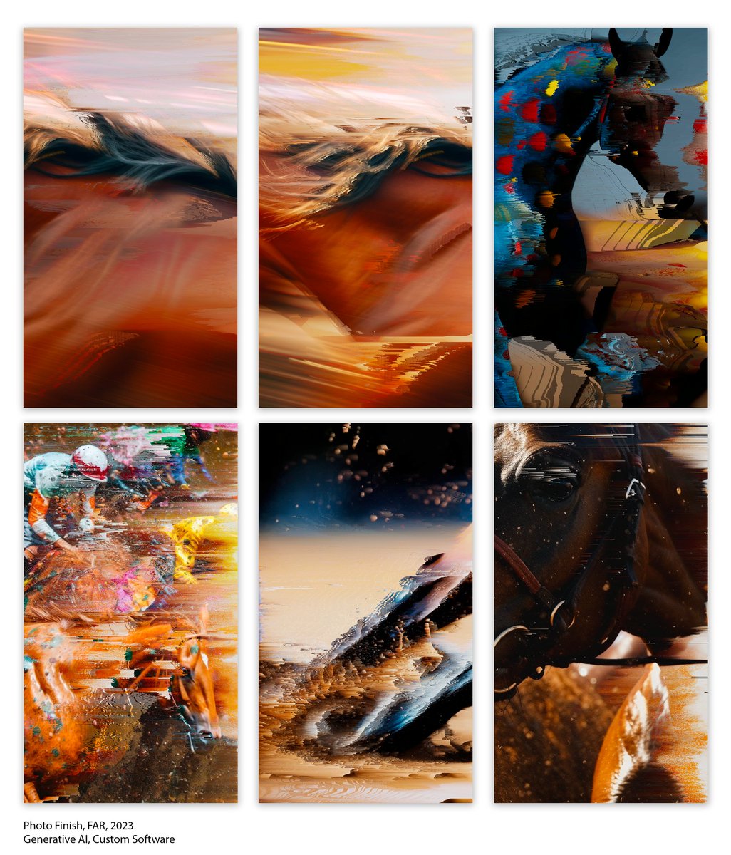 gm 

Photo Finish - My latest work, part of Algorithmic Empathy. The Promises of AI at @expandedArt and <a href="/verticalcrypto/">VERTICAL</a>. 

Join our discussion about AI in a couple of hours:
x.com/i/spaces/1jMJg…