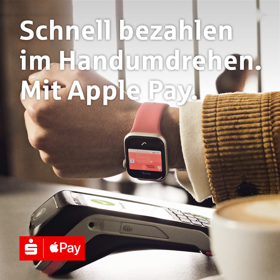 Ranhalten und fertig: 🚀 Mit Apple Pay können Sie schnell und einfach per iPhone oder Apple Watch bezahlen und die Geldbörse ruhig zu Hause lassen. Mehr dazu erfahren Sie hier: sparkasse-pfcw.de/apple-pay
 
#mobilesbezahlen #bezahlenmitlinks #sparkasse