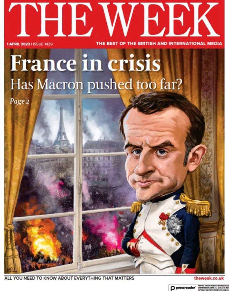 ClaudeCizek's tweet photo. @EmmanuelMacron «PRÉSIDENT D'UN CHAMP DE RUINES». La prestigieuse Frankfurter Allgemeine Zeitung, journal des élites financières et du monde des affaires allemand, prend peur des agissements de Macron. Elle le dépeint avec incrédulité comme ayant transformé la #France en un «champ de ruines». https://t.co/WcPEUEbOIH