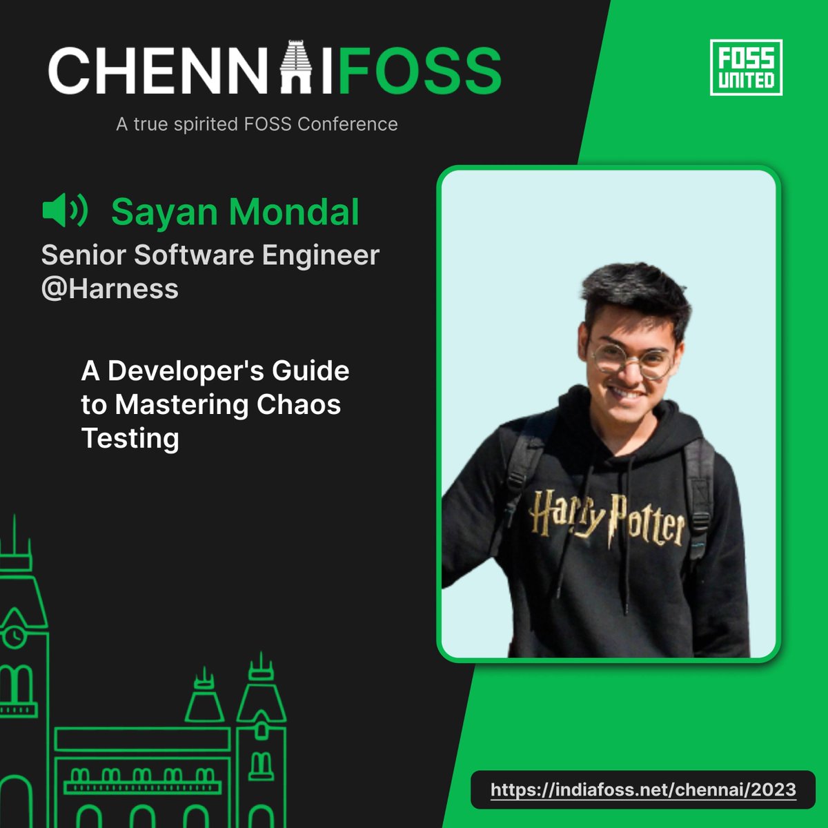 FOSSChennai's tweet photo. 📣 Attention everyone! 🚨 We have a treat for you! 🔥Sayan Mondal🔥 will be joining us at our event and we can't wait for you to hear what they have to say.
🌟 Get ready to be educated, entertained and inspired! #chennaifoss #fosschenai #fossie 🙌 https://t.co/GPEYEwAY5B