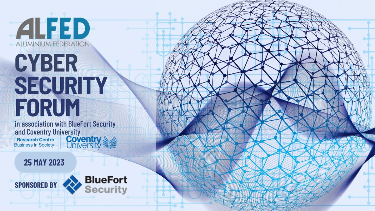Aluminium Federation (@alfedaluminium) on Twitter photo The ALFED Cyber Security Forum on 25 May will address the challenges faced by the sector, present what effective cyber resilience could look like. Hosted with <a href="/BlueFortSec/">BlueFort Security</a> & <a href="/covcampus/">Coventry University</a>. Read more ⏩ alfed.org.uk/eb-events/cybe…
#aluminium #aluminum #ukmfg #mfg #metals <a href="/AlexeisGarcia/">Alexeis Garcia-Perez</a> The ALFED Cyber Security Forum on 25 May will address the challenges faced by the sector, present what effective cyber resilience could look like. Hosted with <a href="/BlueFortSec/">BlueFort Security</a> & <a href="/covcampus/">Coventry University</a>. Read more ⏩ alfed.org.uk/eb-events/cybe…
#aluminium #aluminum #ukmfg #mfg #metals <a href="/AlexeisGarcia/">Alexeis Garcia-Perez</a>