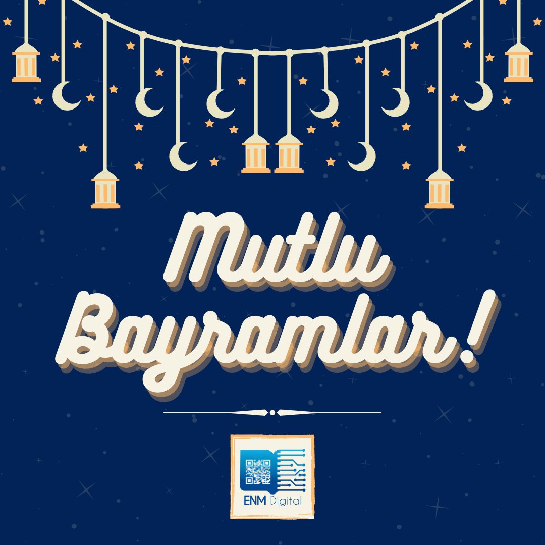 ENM Digital sağlıklı mutlu ve huzurlu bayramlar diler..
<a href="/mehmetnuriogut/">〽️ehmet Nuri Öğüt 🇹🇷</a> 
<a href="/emreuygurfenci/">Emre Uygur</a> 

#pmp #stream #pcm #yazılım #website #proje #arge #otomasyon #muhendislik #yapayzeka #manisateknokent #mcbu #enmdigital #projenibul