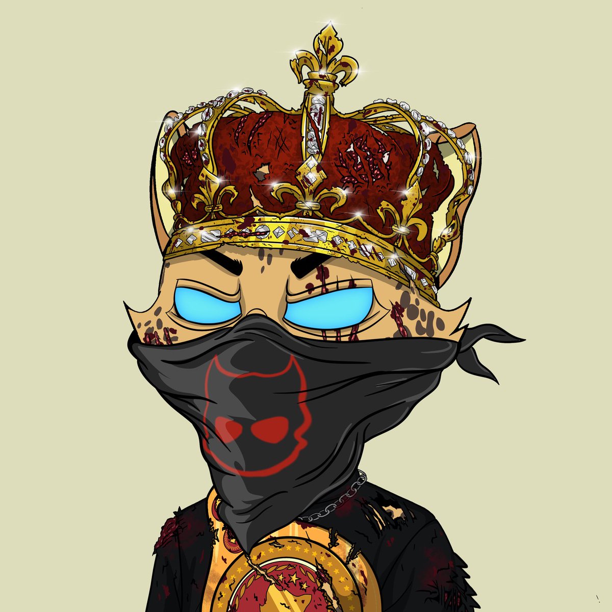 DiamondHand209's tweet photo. Itβs hard to choose but these are 2 of my favorite @DeadCats_By_Us β¦ the artwork on these is so fire!! King, with the bandana & the championship belt is too hard.
And then just check out this freaking joker with the diamonds dancing necklace and dagger in the head π₯#WEDED https://t.co/nI3PmrjVAm