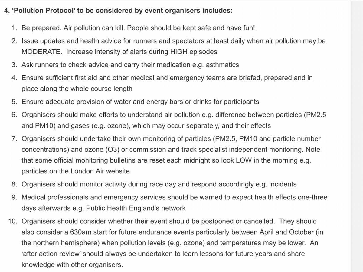 CleanAirLondon's tweet photo. OFFICIAL: #CodeYellow MODERATE #AirPollution forecast again by @DefraGovUK @metoffice for @LondonMarathon #LondonMarathon. Particles? Organisers might consider our 10 point #PollutionProtocol for endurance events https://t.co/mOqKa2inOn *** This is not a drill*** #WeRunTogether https://t.co/gMMdzRScFj