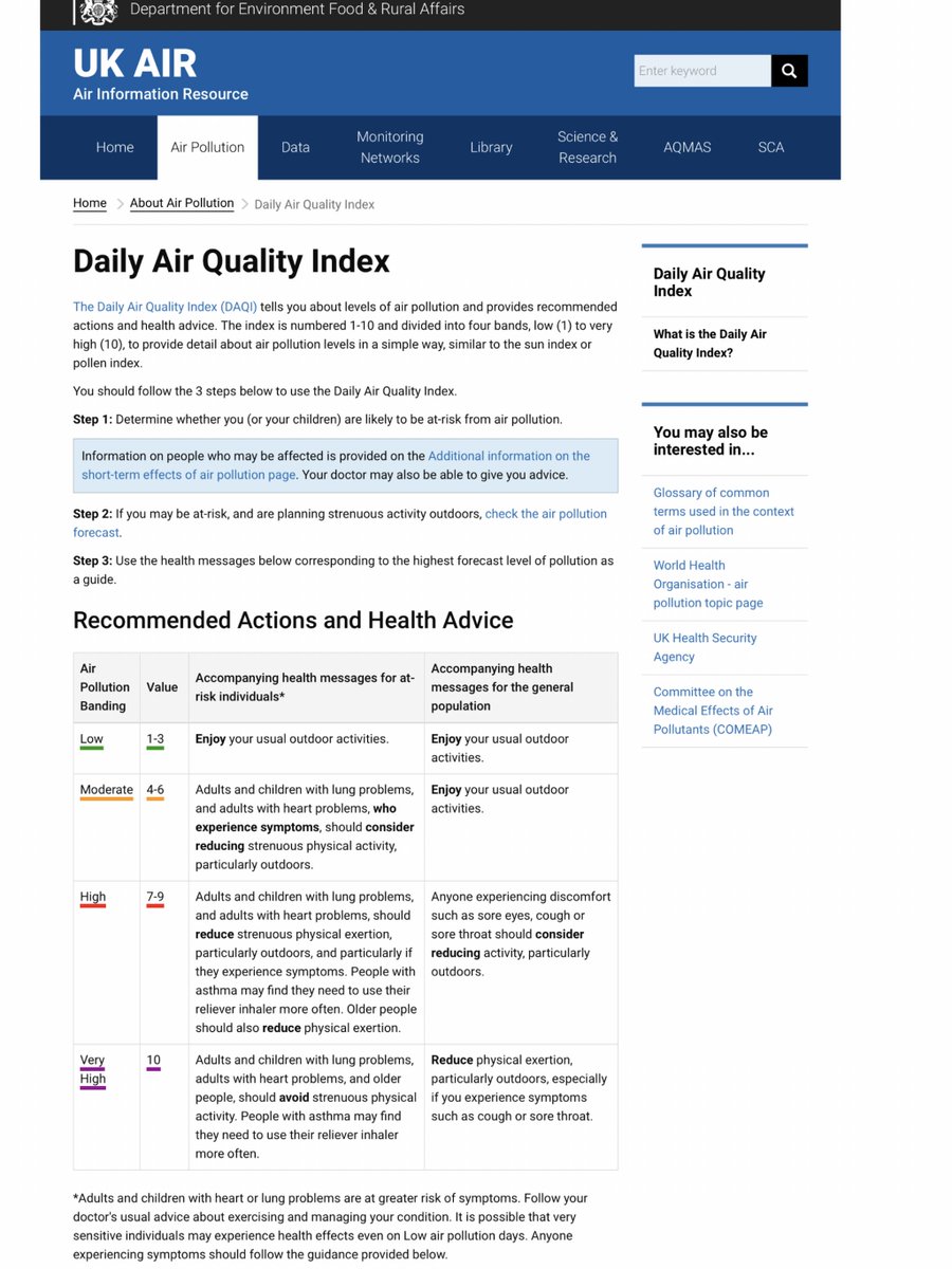 CleanAirLondon's tweet photo. OFFICIAL: #CodeYellow MODERATE #AirPollution forecast again by @DefraGovUK @metoffice for @LondonMarathon #LondonMarathon. Particles? Organisers might consider our 10 point #PollutionProtocol for endurance events https://t.co/mOqKa2inOn *** This is not a drill*** #WeRunTogether https://t.co/gMMdzRScFj
