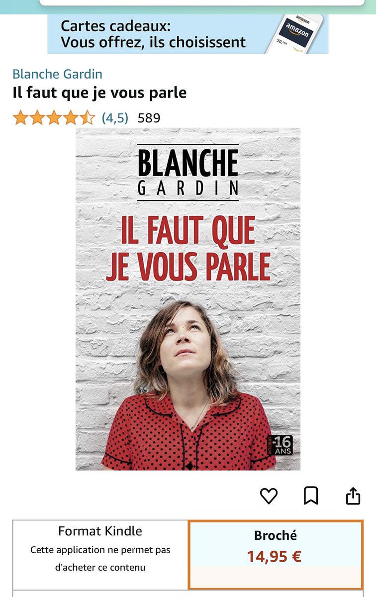 MRice80285146's tweet image. La #BlancheGardin qui crache sur #Amazon et #LOLQuiRitSort …
"Il faut que je vous parle" Mme Gardin : 
Tout le monde connaît votre relation avec #LFi et l’extrême gauche !!!
On respectera vos positions quand après avoir craché sur #Amazon vous y retirerez vos livres et DVD !!!