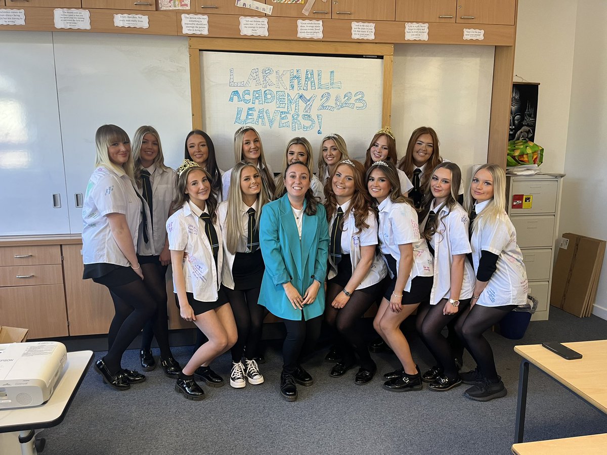 MissMRMPS's tweet photo. Such an emotional day yesterday saying goodbye to my two Higher RMPS classes and ended the day with the lovely Larkhall leavers ceremony! Well done to the S6s for all the hard work they have put in this year. It was a pleasure to teach you all👏🏼😊 https://t.co/cHhTTQg4e9