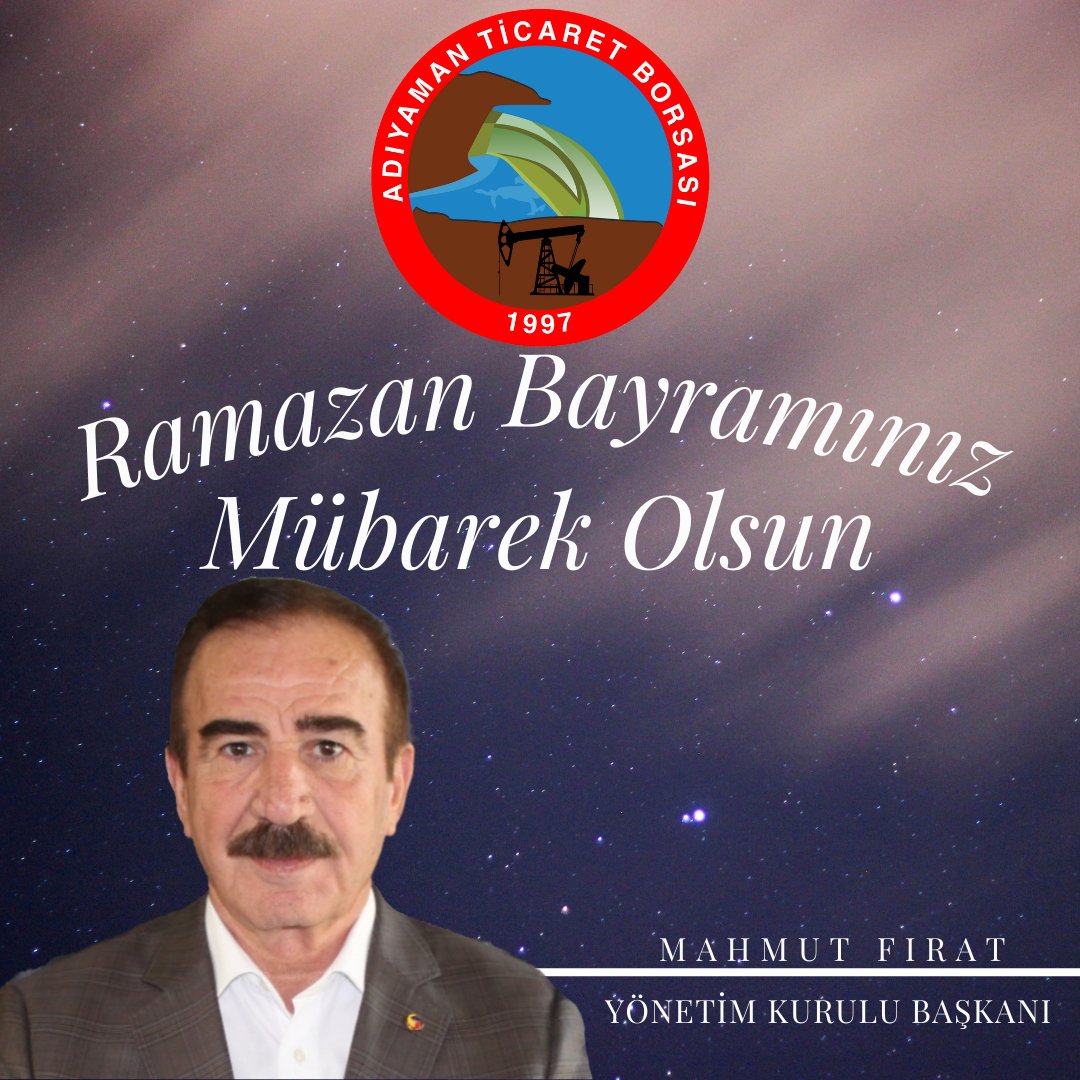 adiyamantb's tweet photo. #RamazanBayramınızMübarekOlsun
@MAHMUTFIRAT11 https://t.co/xtJrDU4lAK