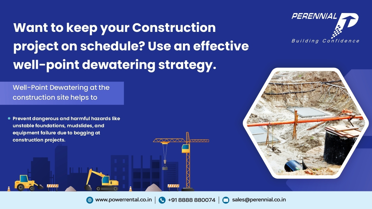 Want to keep your construction site free from excess water? Use our preventive dewatering measures.
We provide well-point dewatering pumps rental!
To rent one, call on+91 8888 880074
#wellpointdewatering #Management  #technology  #extraction #efficient #rent #rental #Construction